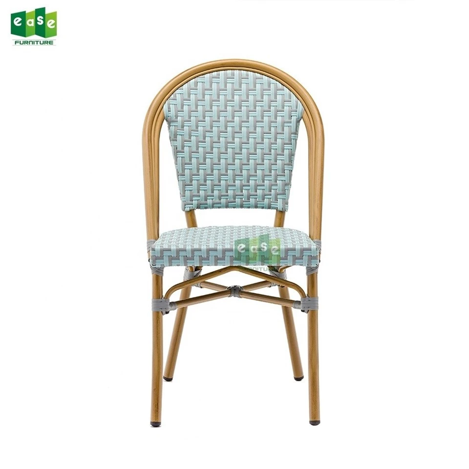 Garden Aluminum Rattan French Bistro Chairs suppliers