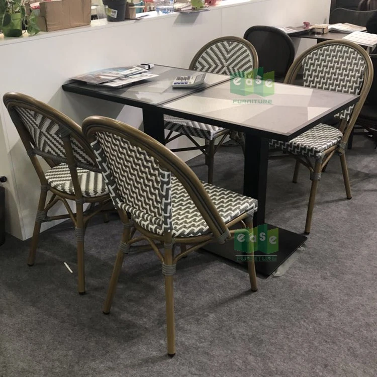 Garden Aluminum Rattan French Bistro Chairs price