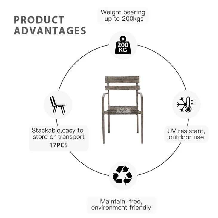 Outdoor Stackable Dining Armchair