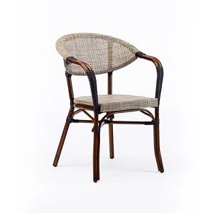 Cadeiriau Ffabrig Bistro Awyr Agored Ffrangeg a Setiau Tabl