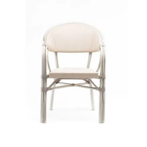 Mae Dodrefn Bwyty yn Gosod Cadeiriau a Bwrdd ar gyfer Awyr Agored